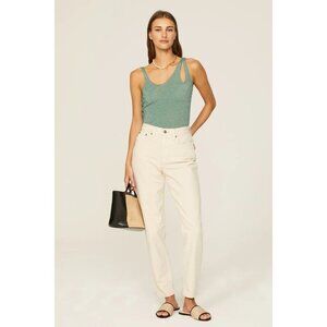 Levi's 80s Mom Off White 100% Cotton Denim Jeans Women's Size 28